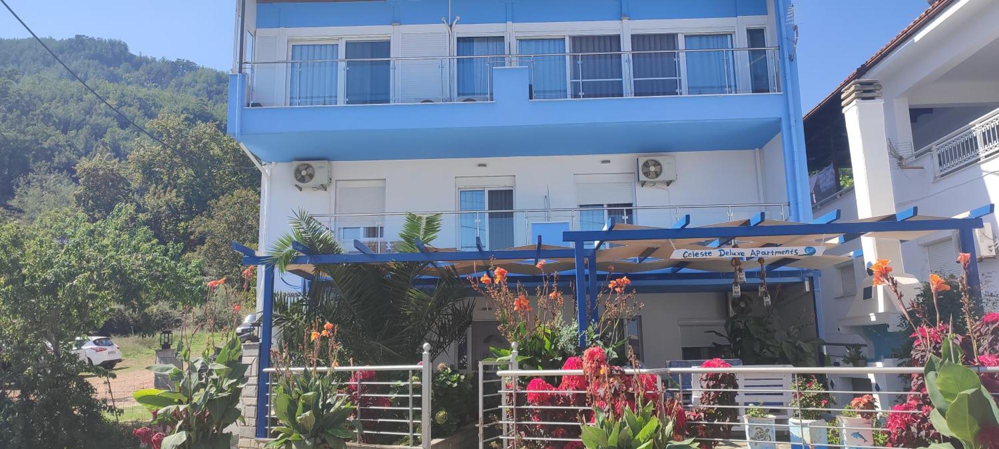 Celeste Deluxe Apartments Skala Potamia  Bagian luar foto