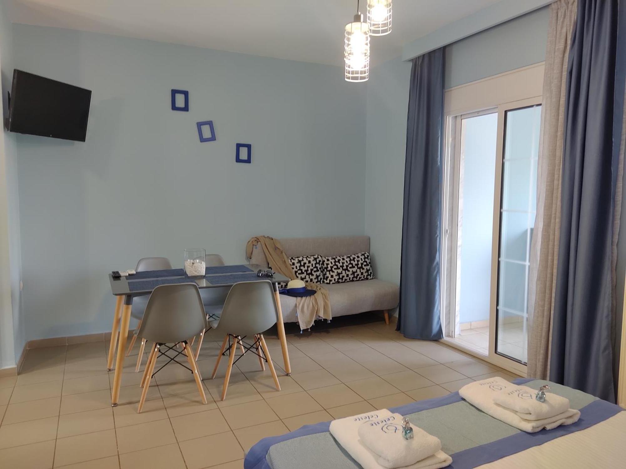 Celeste Deluxe Apartments Skala Potamia  Bagian luar foto